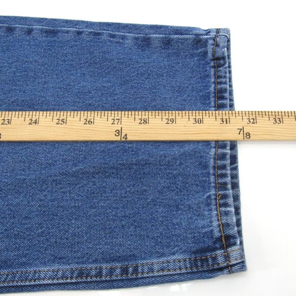 Levi Strauss & Co 550 Red Tab Men's High Rise Straight Leg Blue Jeans 48X31 - Picture 7 of 9